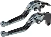 Motorcycle Brake Clutch Levers for Honda CBR600RR 2007-2020 CNC Aluminum Length and Gears Adjustable Foldable Extendable Handle Levers Brake Clutch Lever Motorcycle Parts