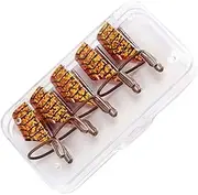 VINTORKY 5pcs Golden Aluminum Nail Art Molds Reusable Nail Extension Tools for Gel Manicure Durable and Safe with Guiding Lines for Home Salon Use