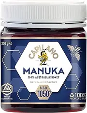Capilano Active Manuka Honey, 100% Pure Australian Honey, Premium Honey, MGO1050+, 250g