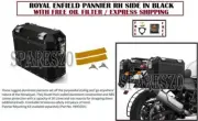 Royal Enfield Pannier RH Side Black For Himalayan & Scram With Free Oil Filter (for: Royal Enfield)