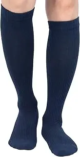 Athlemo 6Pairs Cotton Compression Socks for Men & Women Circulation 8-15mmHg Knee High Socks