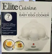 Elite Cuisine Maxi Matic Automatic Easy Egg Cooker EGC-611 Hard Boil Poached