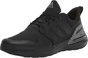 [adidas] Unisex-Child RAPIDASPORT Bounce Sport Running Elastic Lace Top Strap Kids Shoe Sneaker