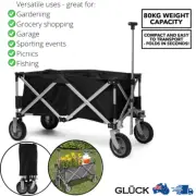 Foldable Wagon Collapsible Beach Trolley Sport Hiking Sport Garden Cart Outdoor