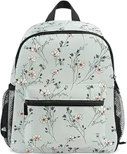 [Joisal] Watercolor Hummingbirds and Irises Kid Backpacks Lightweight School Backpack Girls, Toddler Travel Backpack Ages 3-8