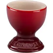 Le Creuset Egg Cups Holders Cerise Set Of 2 Cherry Red Stoneware New