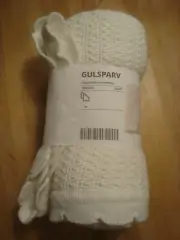 IKEA GULSPARV Baby Boy Girl Blanket 28x35" Nursery Cot White 100% Cotton 70x90cm