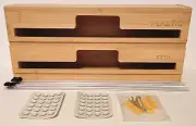 2 In 1 Foil/Plastic Paper Holder with Cutters Wall Mountable Hardware Comes With
