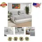 Luxurious 100% Cotton Split California King Sheet Set - 5 Pieces in Light Grey
