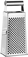 WMF Gourmet Square Grater, 8 x 24 cm, Stainless Steel, 4 Surfaces, Ideal for Potatoes, Vegetable Slicer, Cromargan Dishwasher Safe