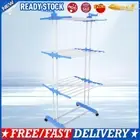 4-Tier Laundry Drying Rack with Two Wings Clothes Drying Floor Stand