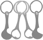 [CATIEBYE] 4pcs Metal Keychain Trolley Token Shopping Keyring Insert Coin Design Unique Shape for Easy Pull Durable and Stylish Key Pendant for Trolleys and Backpacks