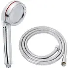 Koshina Windstorm Jumbo Shower Head + 2m Brass Metal Hose Set