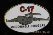 C-17 GLOBEMASTER 3 LAPEL HAT PIN US AIR FORCE PILOT CREW WING VETERAN GIFT L@@K!