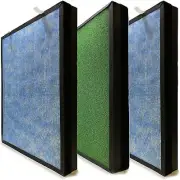 4-in-1 True HEPA Carbon Filter For Hathaspace HSP002 Smart 2.0 Air Purifier, 3pk