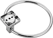 FCFZBTBNM Stainless Steel Towel Ring Hanger Kitchen Round Towel Bar Towel Bathroom Wall Hanging Ring Rack Bathroom Towel Ring