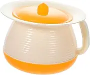 LALAFINA Small White Pot Urinating Bucket Potty Pee Bottle Non-Slip Base Urinal Random Color