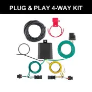 CURT 2022-2025 Jeep Compass All Custom Wiring Harness, 4-Way Flat Output