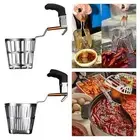 Slotted Spoon Skimmer with Handle Fine Mesh Colander Strainer Ladle Cooking