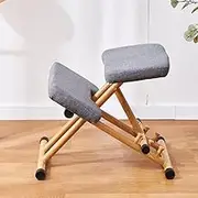 Ergonomic Kneeling Chair Stool, Wood Office Posture Chair, Three Position Height Adjustment, Improves and Corrects Posture Chair