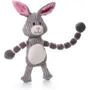 Outward Hound Thunder Tuggerz Bunny Plush Dog Toy Grey