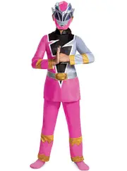 Dino Fury Girls Pink Power Ranger Book Week Costume