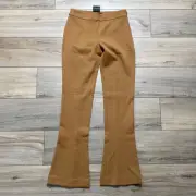 Club Monaco Womens Slim Fit Kick Flare Leg Pants Size 00 Camel