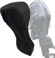 Outboard Cover | 210D Yacht Engine Cover,Waterproof Propeller Protector UV-Reflective Fit Power 15-100 for Dust Rain Damage Boating Fishing Travel