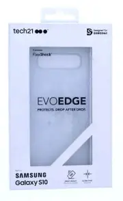 Tech21 Evo Edge Clear White Case For Samsung Galaxy S10