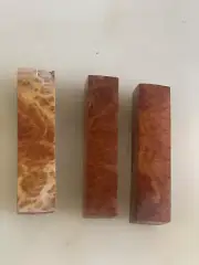 Australian Burl Red Coolabah Knife Blanks 40x40x150mm