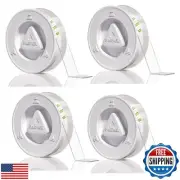 PAGFAER Double Sided Tape Heavy Duty, 4pcs Extra Large 10FT Nano Tape, Transp