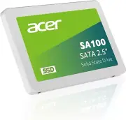 Acer SA100 480GB SATA III 2.5 Inch Internal SSD - 6 Gb/s, 3D NAND Up to 560 MB/s