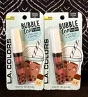 2pk LA COLORS LIPGLOSS BUBBLE TEA CHOCOLATE LATTE FLAVOR C37275 MOCHA LIP GLOSS