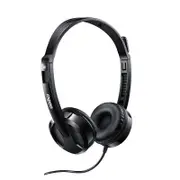 Rapoo H100 Black H100 Wired Stereo Headsets HD Voice Microphone Volume Adjustment 3.5mm