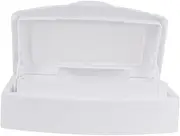 minkissy Nail Art Tool Tray Box Lid Case for Nail Tools Easy to Clean and Store