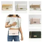 MICHAEL KORS CECE MEDIUM FLAP VEGAN LEATHER SHOULDER CROSSBODY BAG CLUTCH