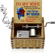 Colorful Music Box to Wife-U R My Sunshine Tune Wooden Classic Hand Crank Musica