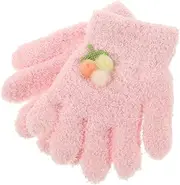 [CATIEBYE] Boys and Girls Winter Knit Gloves Full Finger Coverage Cute Cartoon Pattern Girls Outdoor Mittens Warm Comfortable