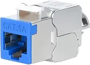 Cat6a 10G STP Keystone Module Blue