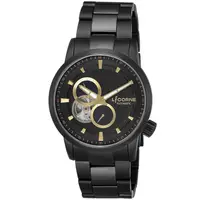 在飛比找PChome24h購物優惠-【LICORNE力抗錶】淬鍊系列 機械腕錶 (黑/金 LT1