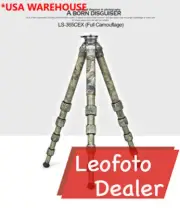 Leofoto Ranger LS-365CEX Full Camo Leveling Base Tripod with bag