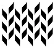 Illusion Dimensional Pattern Stencil Template Walls Signs XL Sz 11.5" x 10.3"