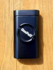 Aluminum Dugout With Built-In Grinder 3 In 1 Tobacco Herb Grinder Black