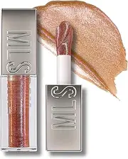 Glitter Mirror High-Shine Lip Gloss,Plumping Lip Balm & Lip Stain with Big Brush,Shine Brown Gradient Liquid Lipstick,Hydrate & Smooth Texture,Long Lasting Lip Oil,Non-Sticky Glossy Finish(#16 ZIRCON)