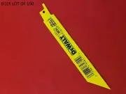 Dewalt 6" 18 TPI DW4811B Reciprocating Saw Blades Metal Cutting LOT OF 100