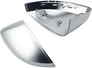 Car Mirror Cover Fit for Audi A3 S3 8v 2013-2017 Matte Chrome Silver Rearview Mirror Cover Protection Cap Car Styling Automobile Rearview Mirror