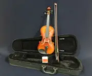 Handmade Kapok V005 1/4 Size Violin +Foam Case,Chin Rest,Bow,Rosin,String Adjust