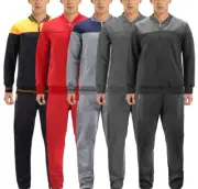 Men's Sports Gym Fitness Work Out Running Jogging 2 Piece Tracksuit Set