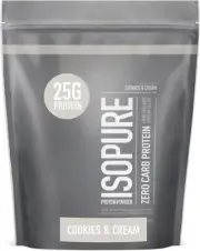 ISOPURE Zero Carb Whey Protein Isolate, Cookies & Cream, 1 lb (454 g)