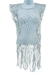 One Teaspoon Women's Hand Knotted Castaway Top Festival Wear Size XS/Small